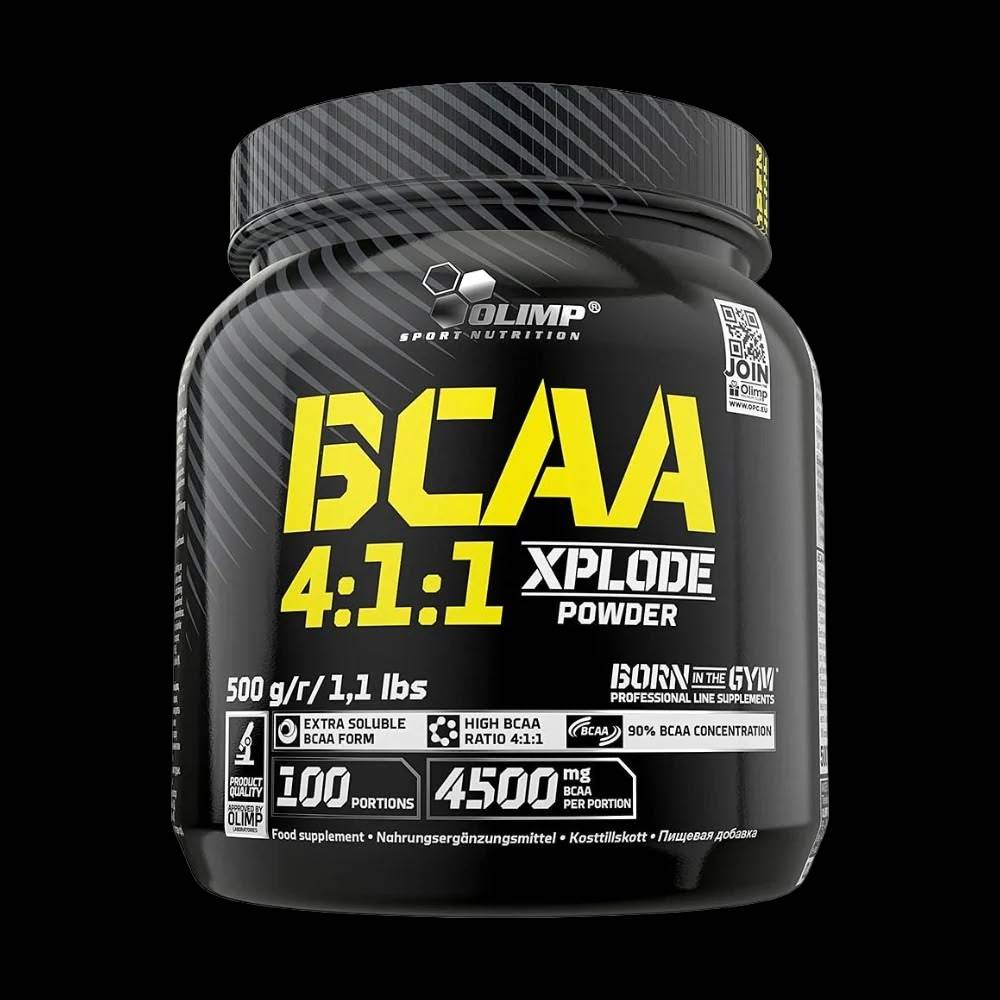 أحماض أمينية متفرعة Olimp, أحماض أمينية متفرعة 4:1:1 Xplode, 500g, 100 حصة