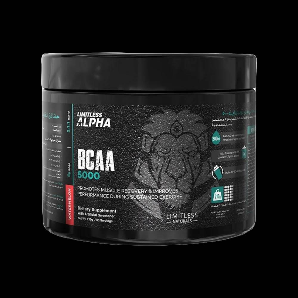أحماض أمينية متفرعة Limitless Alpha, أحماض أمينية متفرعة, 210g, 30 حصة