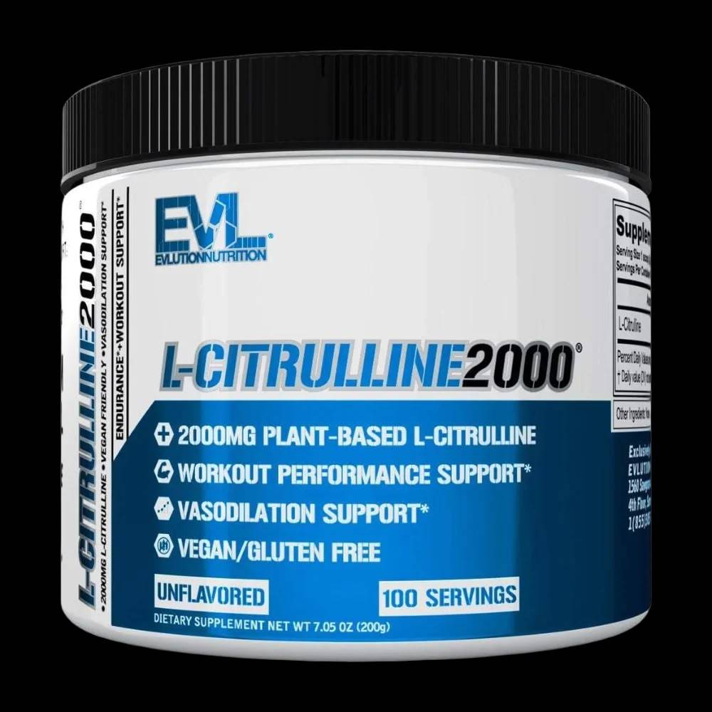 سيترولين EVL, سيترولين 2000, بدون نكهة, 200g, 100 حصة