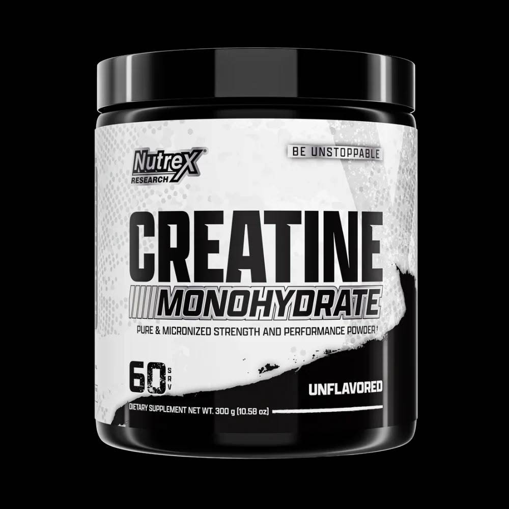 كرياتين Nutrex Research, كرياتين مونوهيدريت, بدون نكهة, 300g, 60 حصة