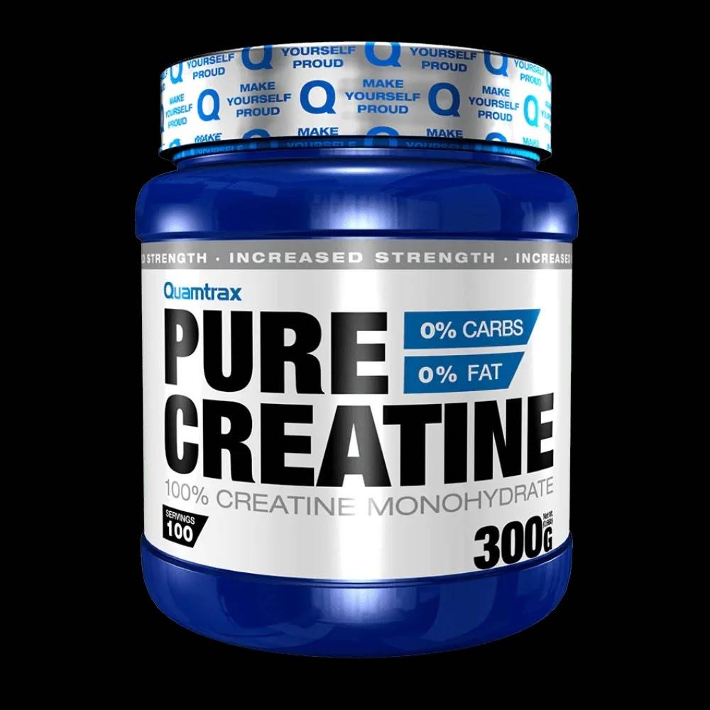 كرياتين Quamtrax, Pure 100% كرياتين مونوهيدريت, 300G, 100 حصة