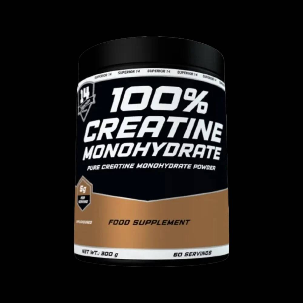 كرياتين Superior 14, 100% CREATINE MONOHYDRATE, بدون نكهة, 300g, 60 حصة