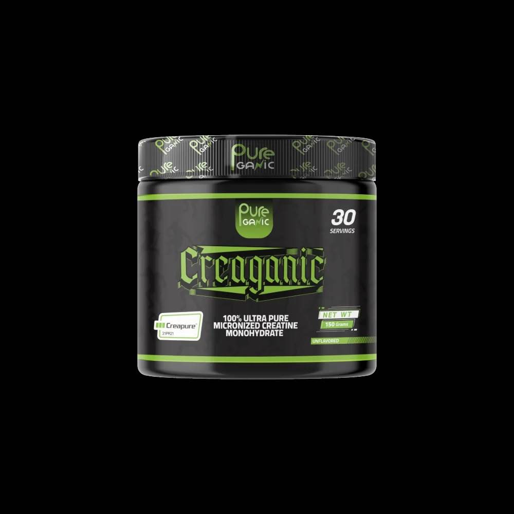 مكمل غذائي PureGanic, CreaGanic Creapure, 150g, 30 حصة