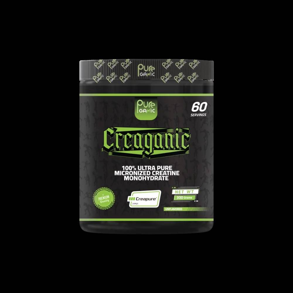 مكمل غذائي PureGanic, CreaGanic Creapure, 300g, 60 حصة