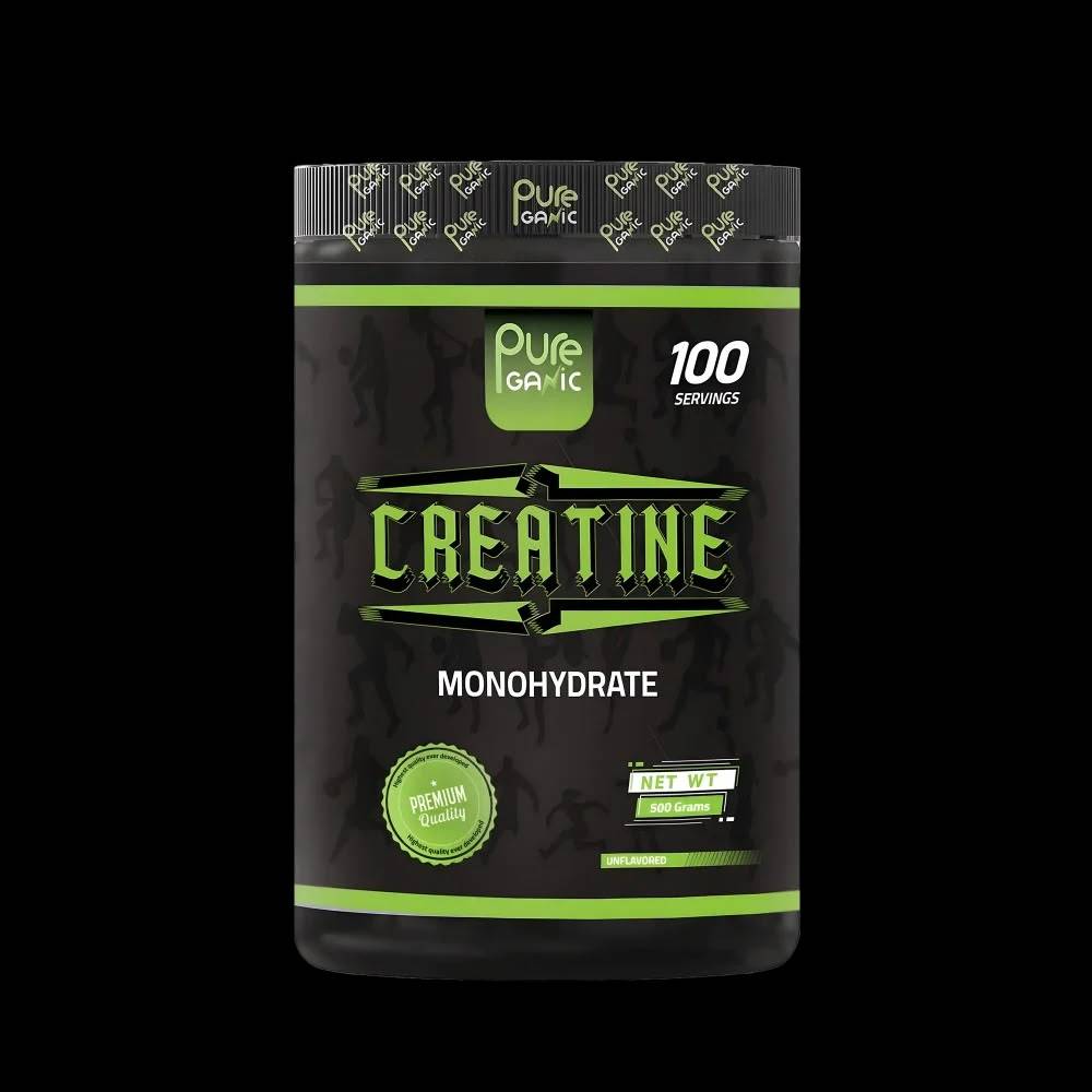 كرياتين PureGanic, كرياتين مونوهيدريت, 500g, 100 حصة