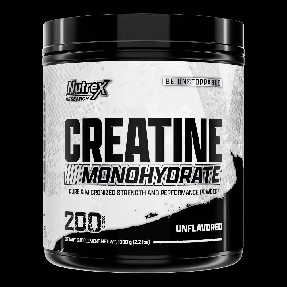 كرياتين Nutrex Research, كرياتين مونوهيدريت, بدون نكهة, 1000g, 200 حصة