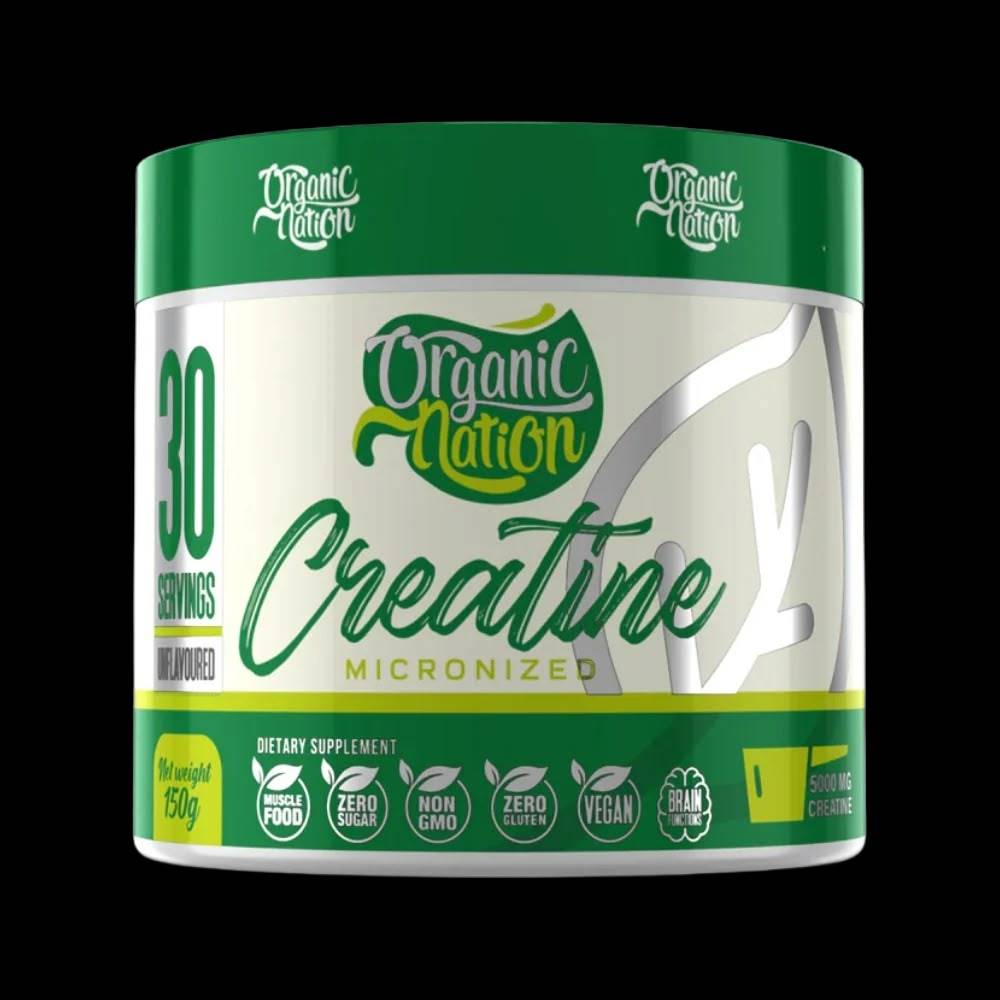 كرياتين Organic Nation, كرياتين مونوهيدريت, 150g, 30 حصة