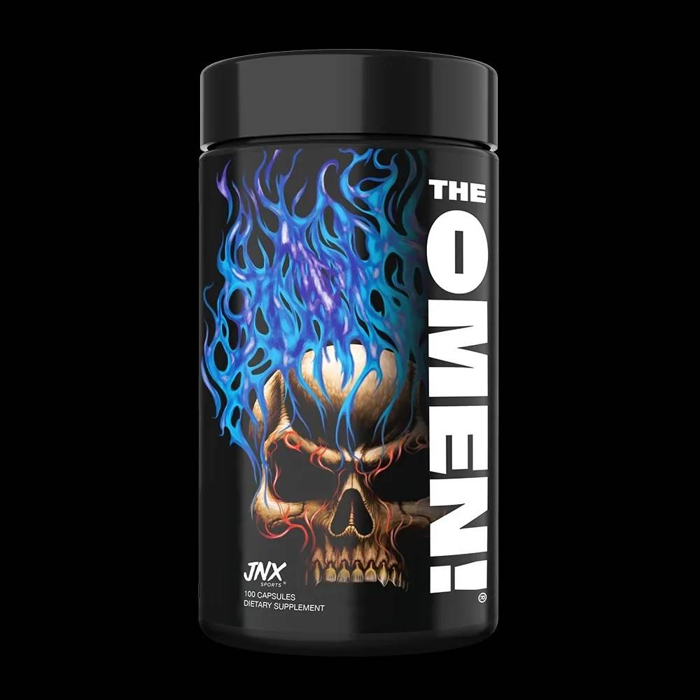 حارق دهون JNX Sports, The Omen حارق دهون بدون منبهات, 100 كبسولة, 50 حصة