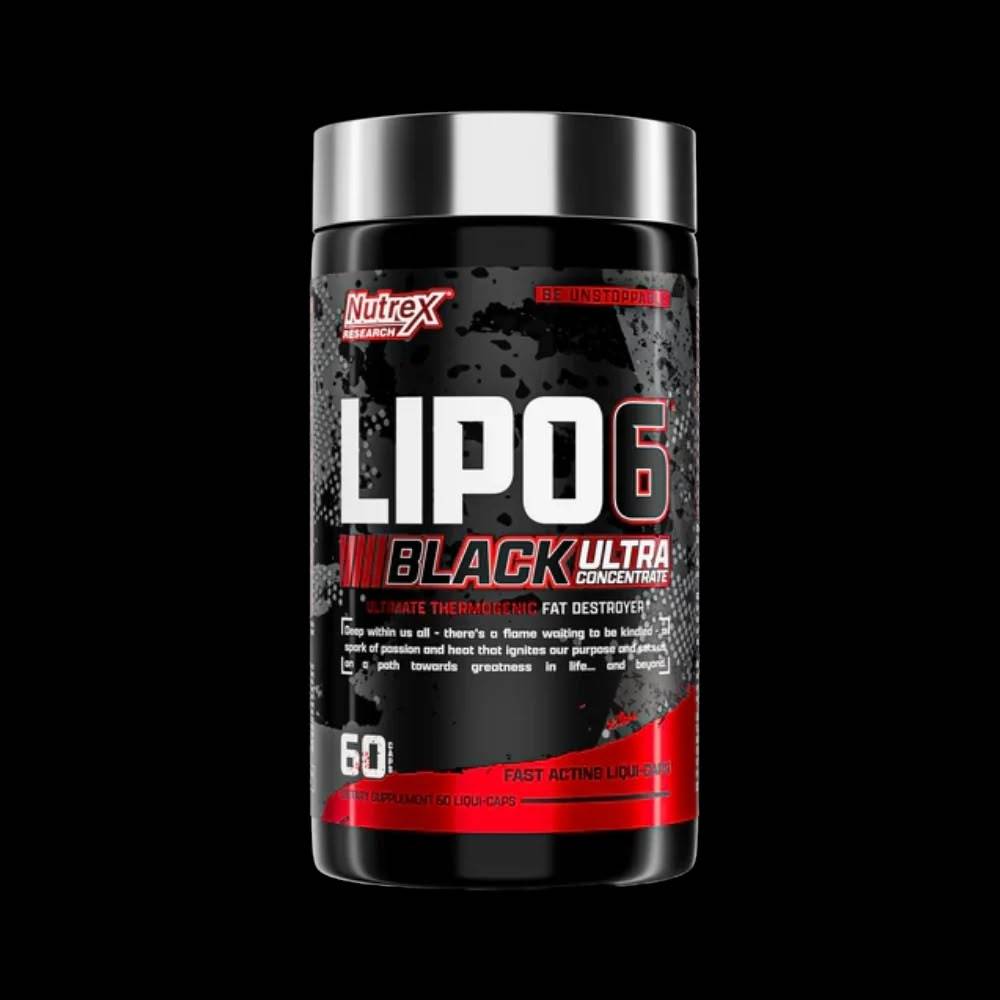 حارق دهون Nutrex Research, Lipo-6 Black UC, 60 كبسولة, 60 حصة