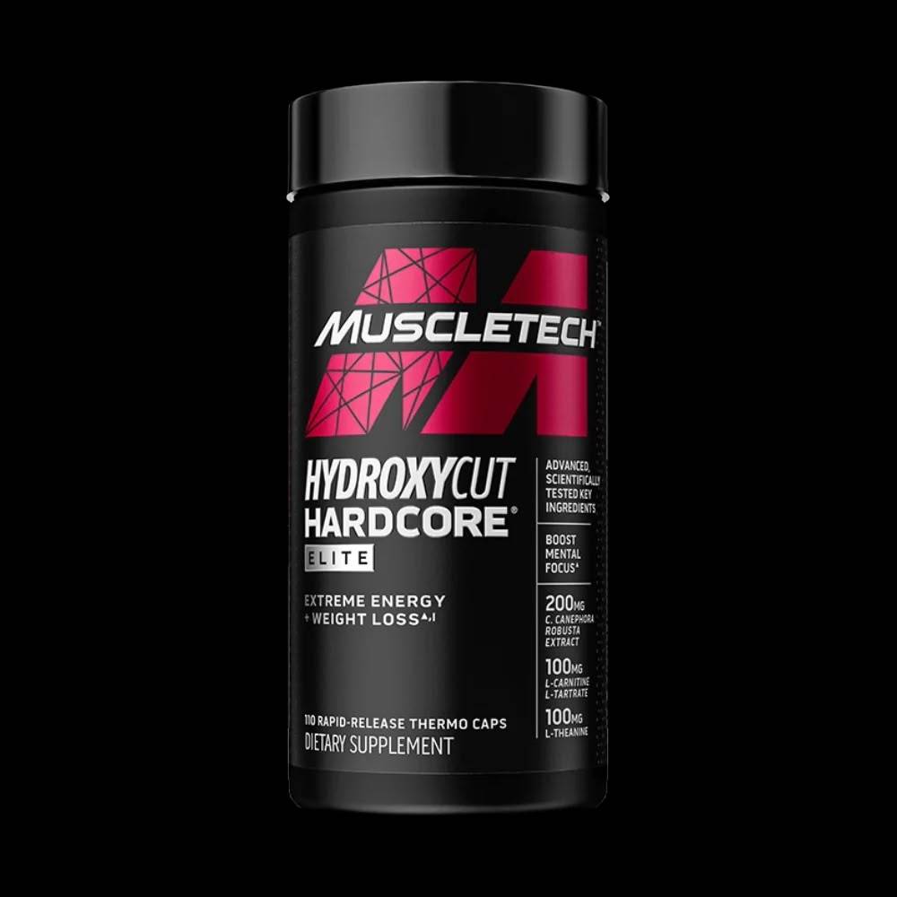 حارق دهون MuscleTech, Hydroxycut Hardcore Elite, 110 Rapid Release Thermo كبسولة, 55 حصة