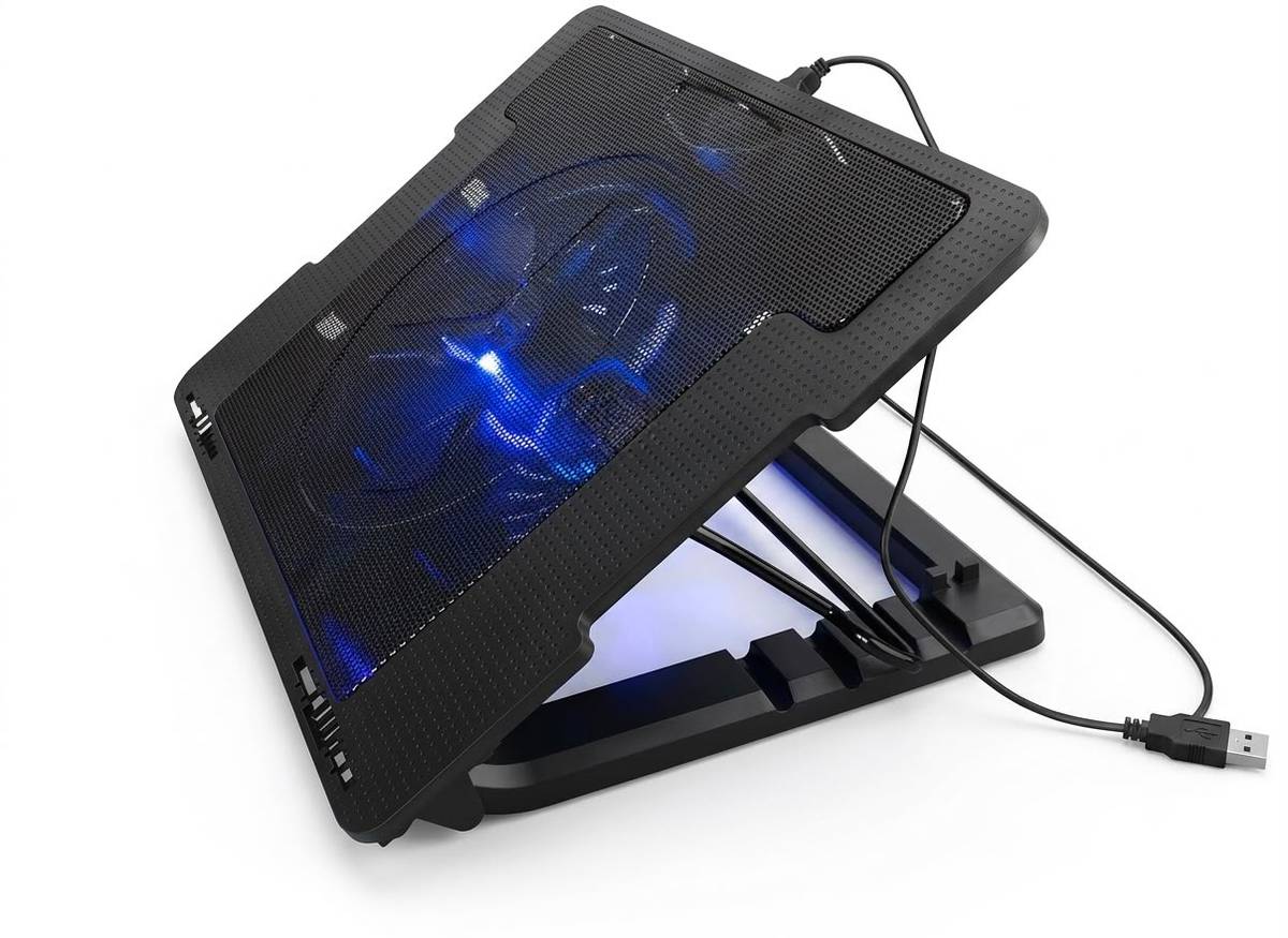 قاعدة تبريد لابتوب بمروحة LED