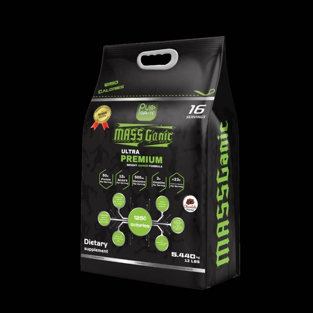 معزز كتلة عضلية PureGanic, Mass Ganic, 5.4kg, 16 حصة