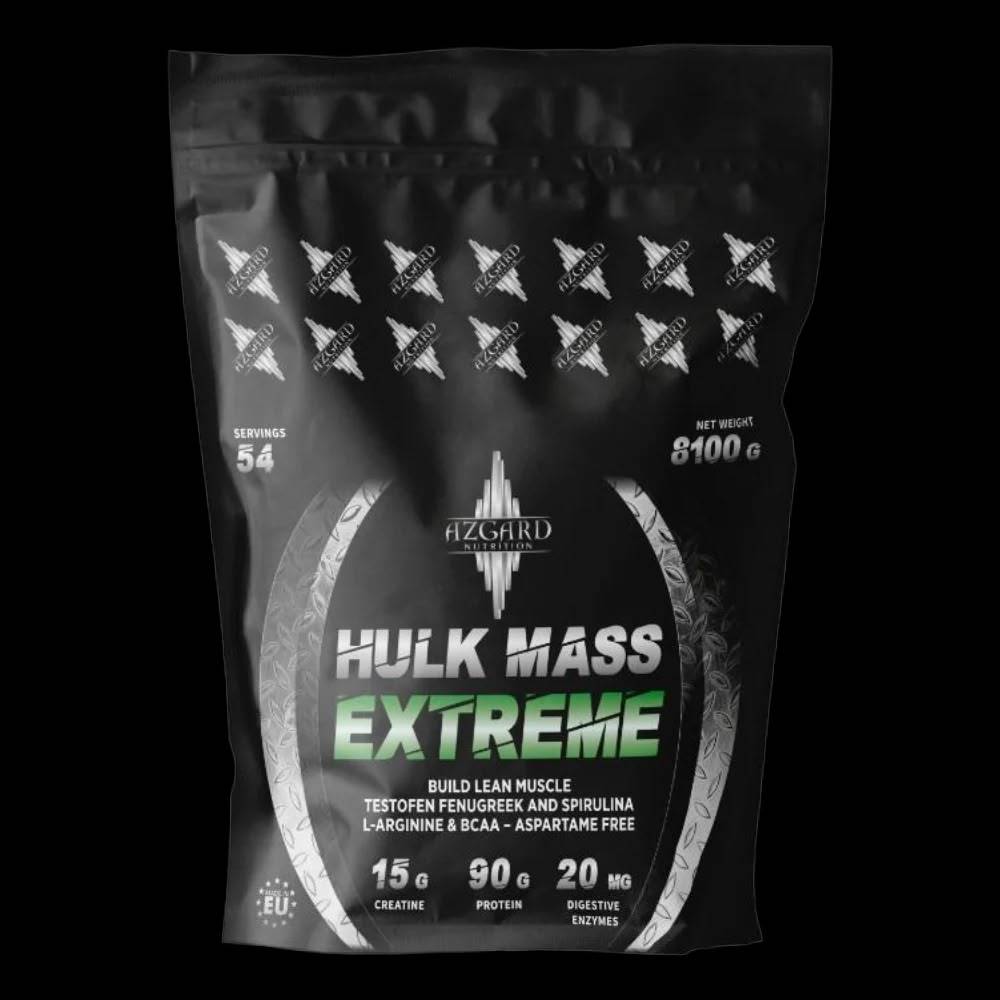 معزز كتلة عضلية Azgard Nutrition, Hulk Mass Extreme, 8.1KG, 54 حصة