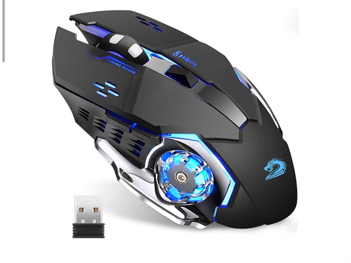 ماوس جيمنج بإضاءة LED أزرق