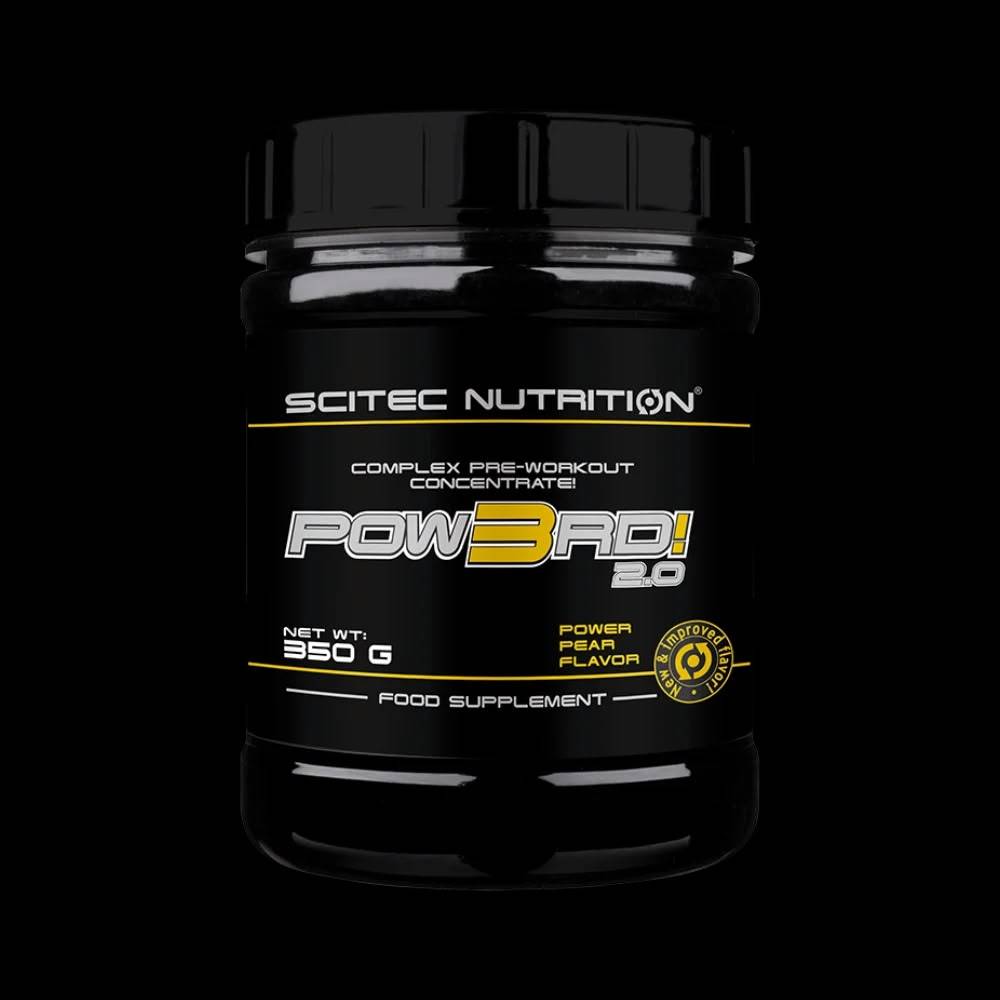 منشط ما قبل التمرين Scitec Nutrition, Pow3rd! 2.0 منشط ما قبل التمرين, 350g, 50 حصة