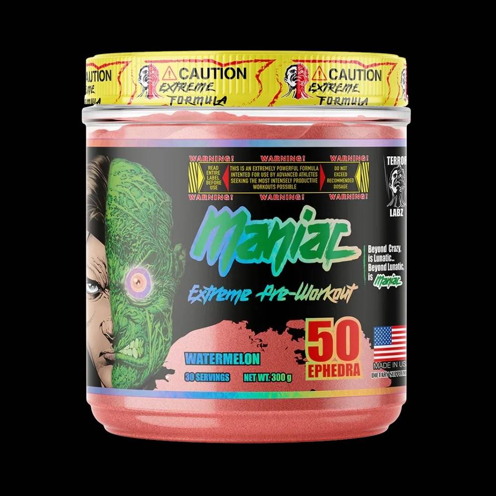 مكمل غذائي Terror Labz, Maniac, 300g, 30 حصة