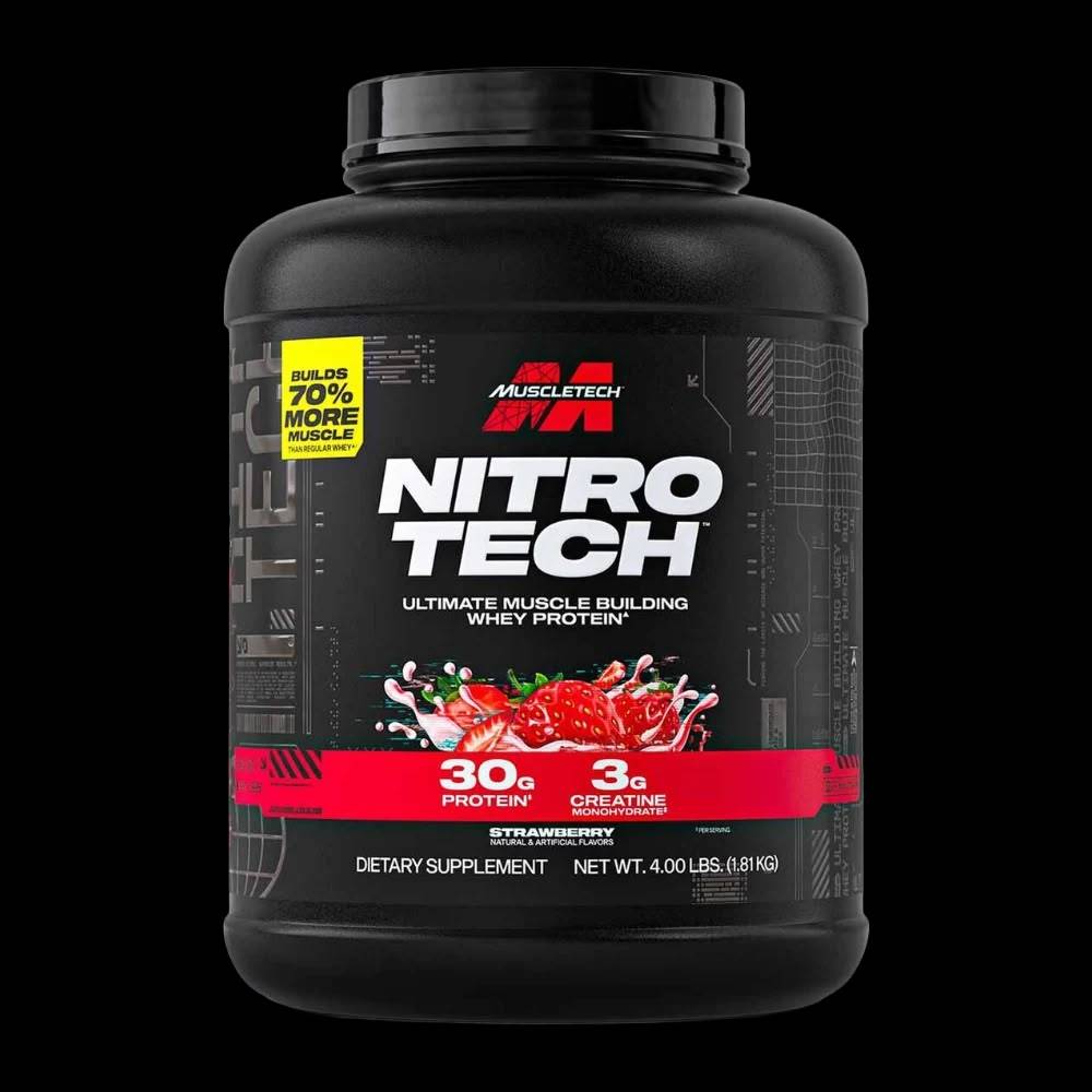 بروتين واي MuscleTech, NitroTech بروتين واي, 1.81 kg