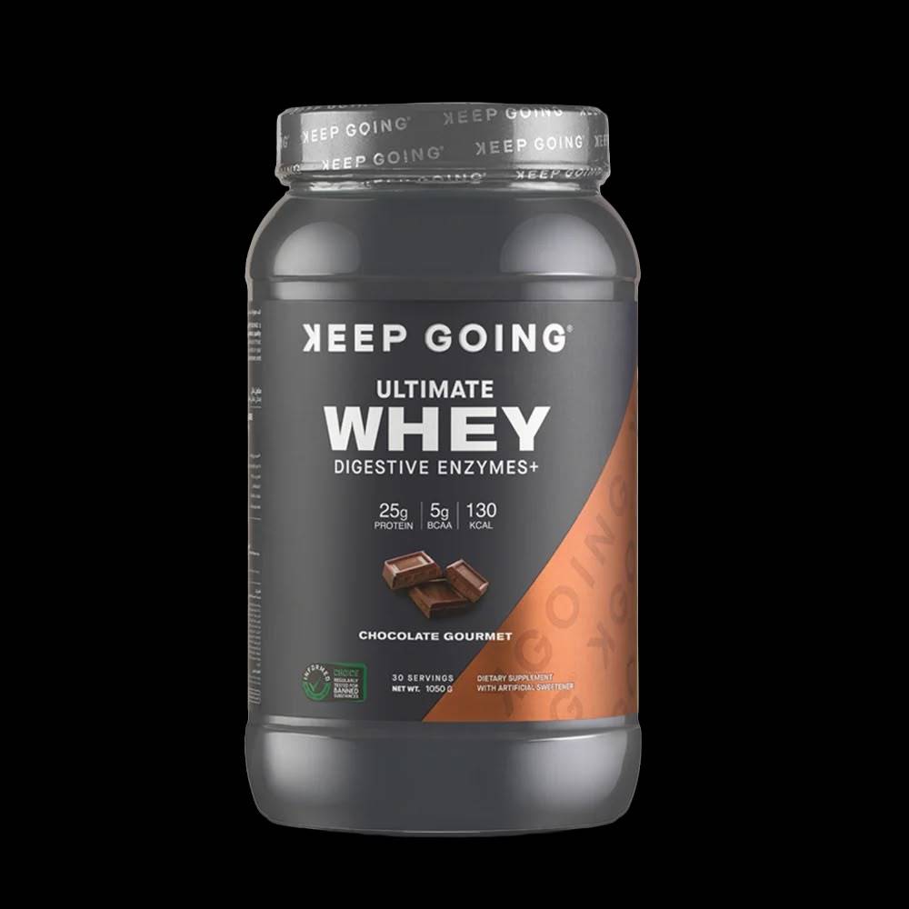 بروتين واي Keep Going, Ultimate Whey إنزيمات هاضمة, 1kg, 30 حصة