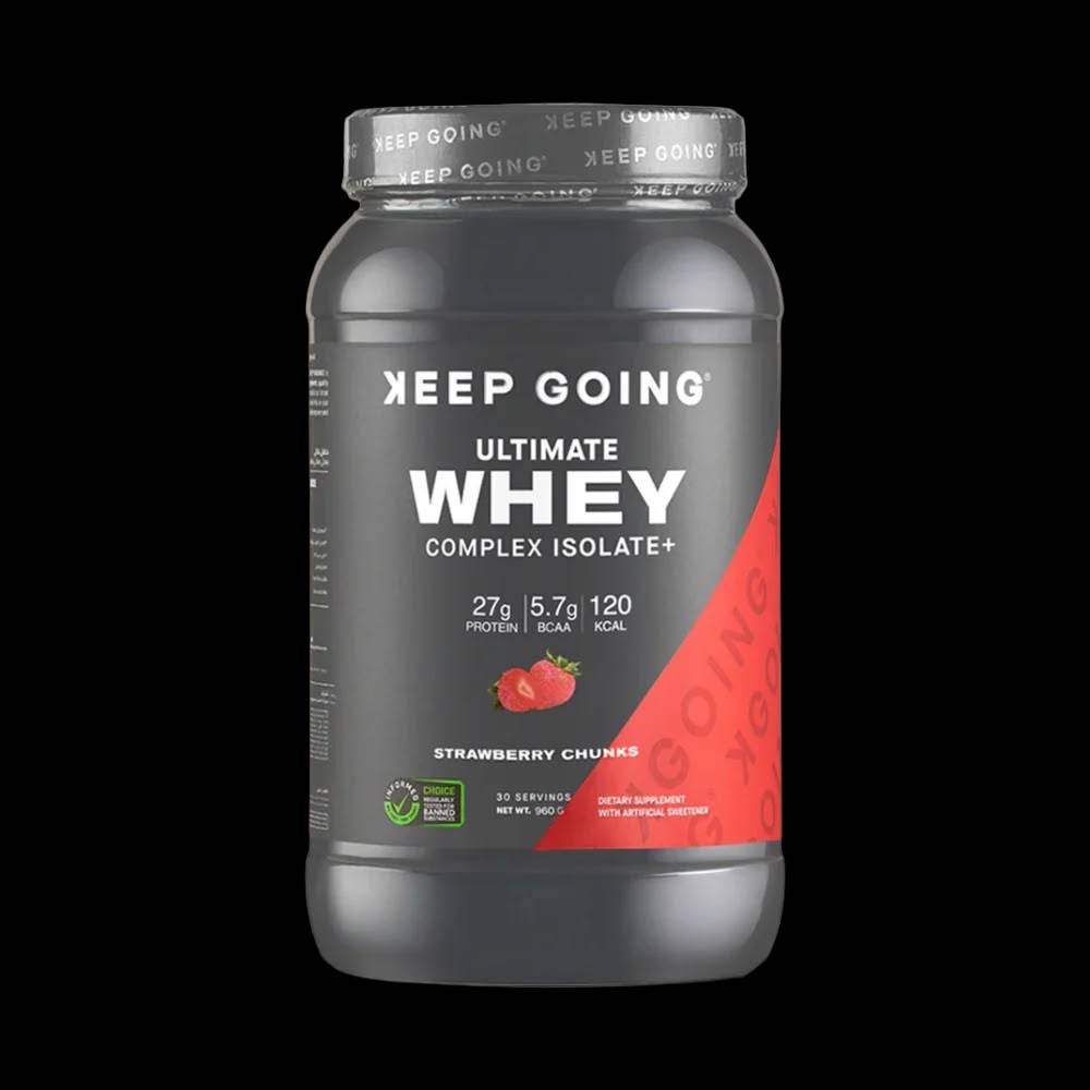 بروتين واي أيزوليت Keep Going, Ultimate Whey Complex Isolate+, 1kg, 30 حصة