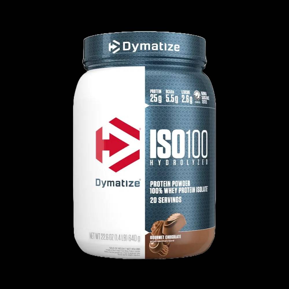 بروتين واي أيزوليت Dymatize, ISO100 Hydrolyzed بروتين واي أيزوليت, 1.43 lb 650g.