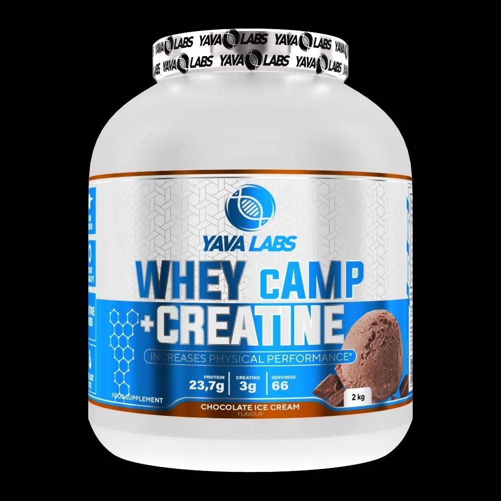 بروتين واي Yava Labs, Whey CAMP + CREATINE, 2KG, 66 حصة