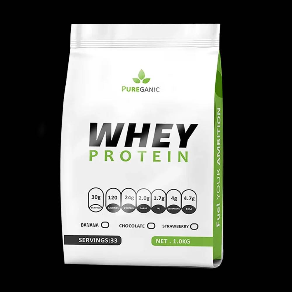بروتين واي PureGanic, بروتين واي, 1kg, 33 حصة