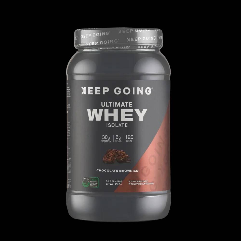 بروتين واي أيزوليت Keep Going, Ultimate بروتين واي أيزوليت, 1kg, 30 حصة