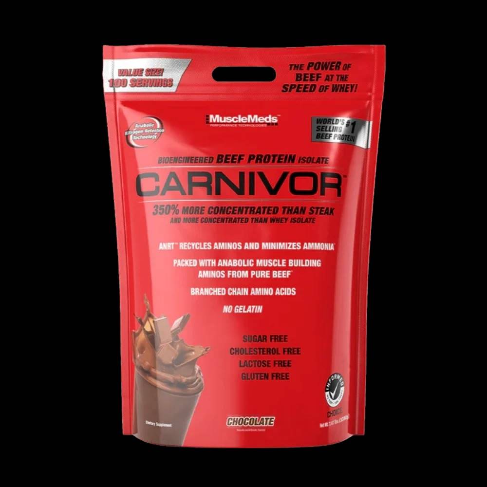 بروتين لحم بقري أيزوليت MuscleMeds, Carnivor بروتين لحم بقري أيزوليت, 3.3kg, 100 حصة