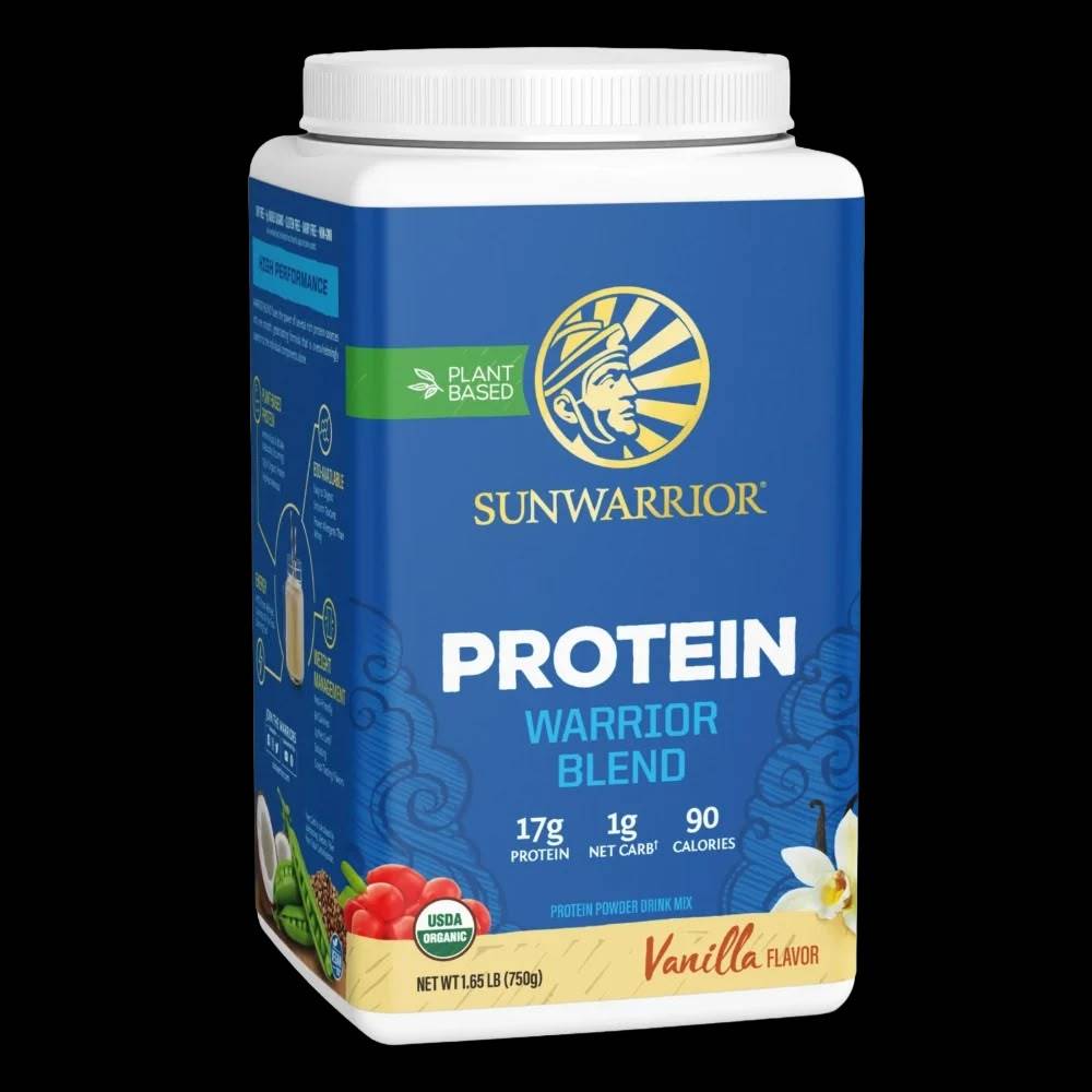 بروتين نباتي Sun Warrior, بروتين نباتي عضوي, 750g, 30 حصة
