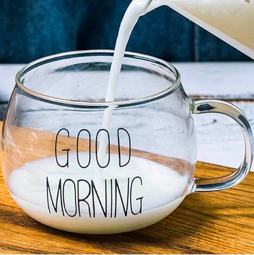 كوب زجاج Good Morning