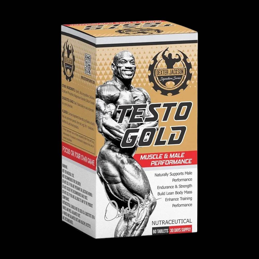 معزز تستوستيرون Dexter Jackson, Testo Gold, 60 قرص, 30 حصة