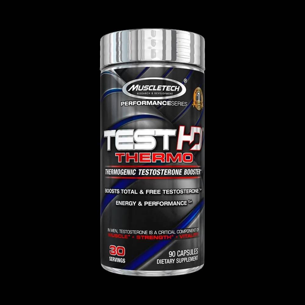 حارق دهون MuscleTech, TestHD Thermo, 90 كبسولة, 30 حصة