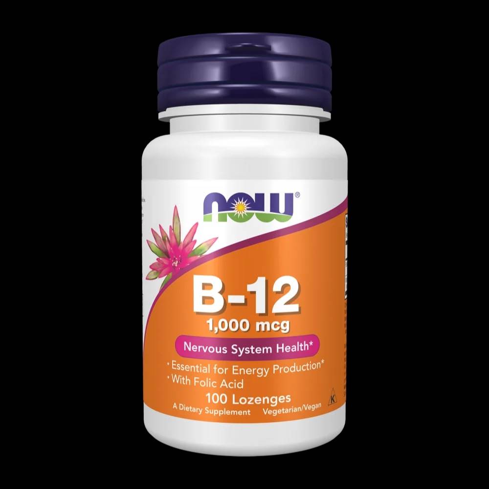 فيتامين ب Now Foods, فيتامين ب12, 1000 mcg, 100 أقراص استحلاب