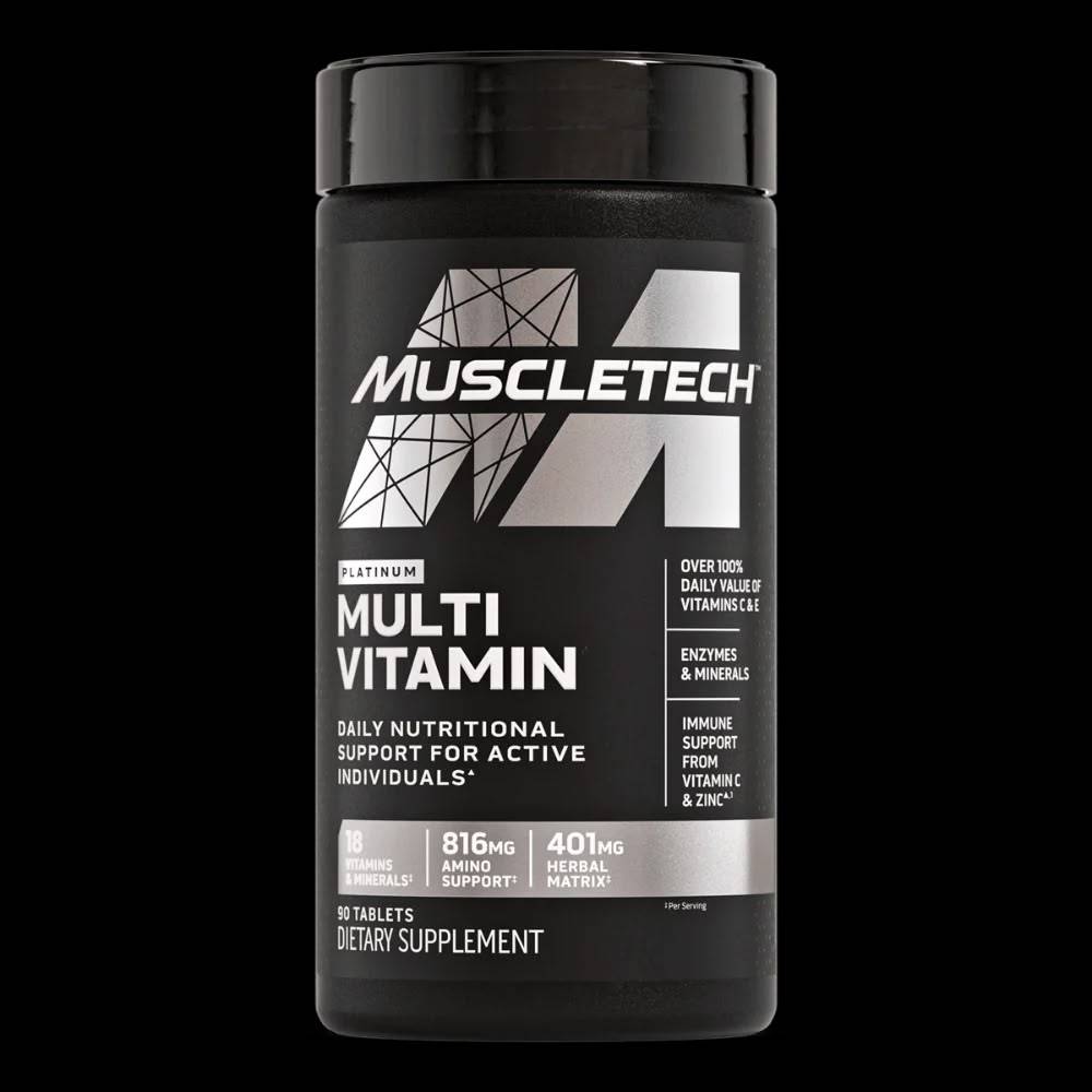 فيتامينات متعددة MuscleTech, Platinum فيتامينات متعددةvitamin, 90 قرص, 30 حصة