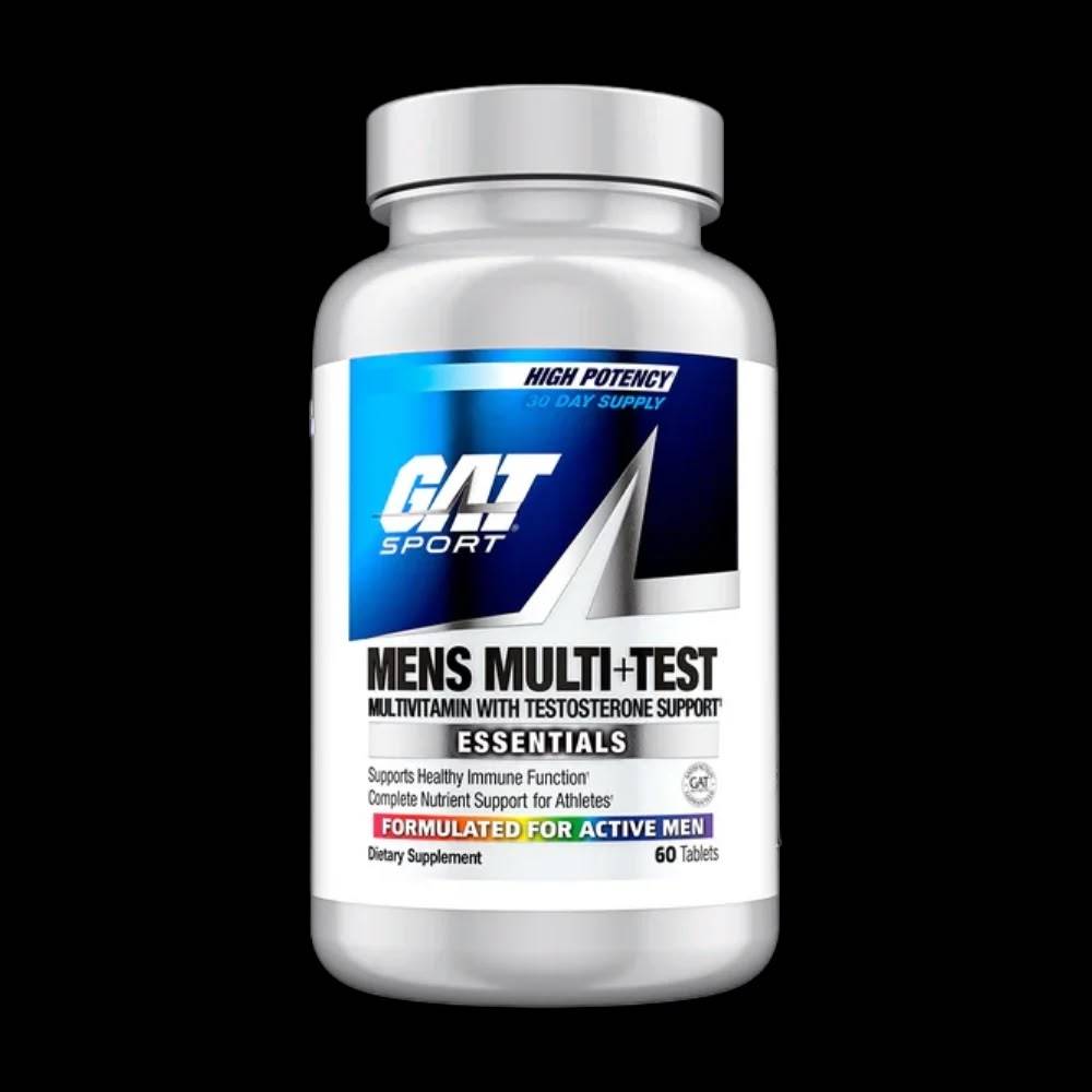 معزز تستوستيرون GAT Sports, MENS فيتامينات متعددة مع معزز تستوستيرون, 60 قرص, 30 حصة