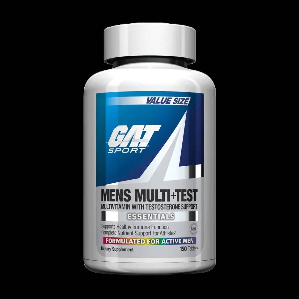 معزز تستوستيرون GAT Sports, فيتامينات متعددة للرجال + Test, 150 قرص, 75 حصة